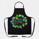 Search for merry and bright aprons Green