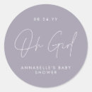 Search for lilac baby shower stickers Elegant