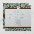 Search for aqua and silver wedding invitations Vintage