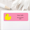 Search for baby duck return address labels Yellow