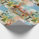 Search for snow scene wrapping paper Christmas tree