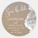 Search for beach party save date stickers Couple