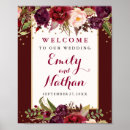 Search for burgundy floral wedding signs Reception