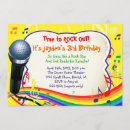 Search for kids music invitations Karaoke party