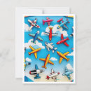 Search for cartoon plane postcards Blue