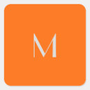 Search for orange monogram stickers Simple