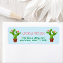 Search for cactus plant return address labels Cute