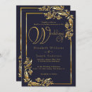 Search for golden frame wedding invitations Modern