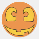 Search for pumpkin faces stickers Happy