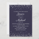 Search for navy and silver wedding invitations Script