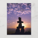 Search for inukshuk Arctic
