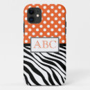 Search for orange zebra iphone cases Black