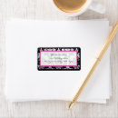 Search for silver damask wedding return address labels Bride