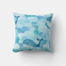 Search for blue whale cushions Watercolor
