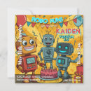 Search for robot square invitations Colourful