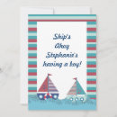 Search for sail boat baby shower invitations Sea