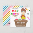 Search for mad science party invitations Colourful