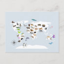 Search for world map postcards Children