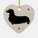 Search for dog silhouette christmas tree decorations Dachshund