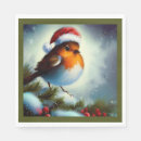 Search for christmas robin napkins Cute