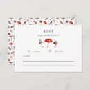 Search for mushrooms rsvp cards Rustic