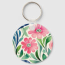 Search for watercolor flower key rings Floral design
