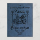 Search for alice in wonderland postcards Blue