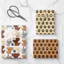 Search for dog paw print wrapping paper Fun