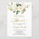 Search for white and gold bridal shower invitations Greenery
