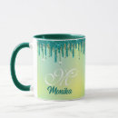 Search for green glitter mugs Luxury