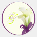 Search for calla lily wedding stickers Purple