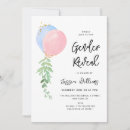Search for pink and blue gender reveal invitations Watercolor