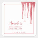 Search for rose gold birthday stickers Glamourous