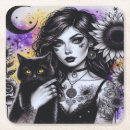 Search for witch halloween barware Black cat