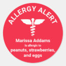 Search for allergen stickers Warning