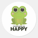 Search for happy frog stickers Cartoon