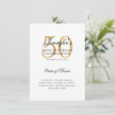 Search for fifty and fabulous birthday invitations Gold