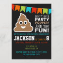 Search for poop party invitations Girl