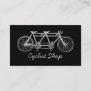 Search for bicycle business cards Cyclist