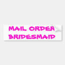 Search for bride bumper stickers Pink