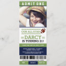 Search for football ticket birthday invitations Blue