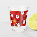 Search for santa claus shot glasses Red