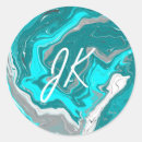 Search for turquoise monogram stickers Blue