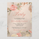 Search for coral birthday invitations Forty