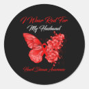 Search for stroke red ribbon stickers Heart disease warrior