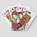 Search for skull playing cards Flowers
