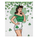Search for st pattys day clover shamrock posters Green