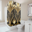 Search for art deco shower curtains Black