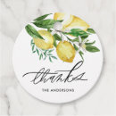 Search for lemon wedding favour tags Botanical