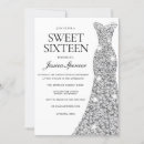 Search for confetti sweet 16 invitations Elegant